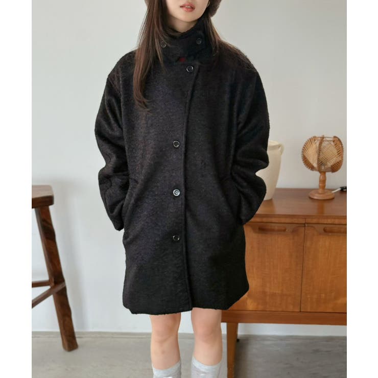 マルチウェイカーリーシャギーミディコート | Jewelobe | 詳細画像14 