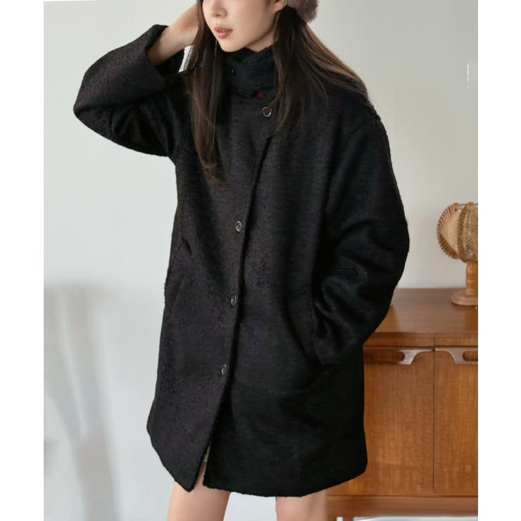 マルチウェイカーリーシャギーミディコート | Jewelobe | 詳細画像15 