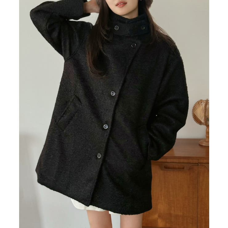 マルチウェイカーリーシャギーミディコート | Jewelobe | 詳細画像16 