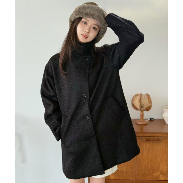 マルチウェイカーリーシャギーミディコート | Jewelobe | 詳細画像17 