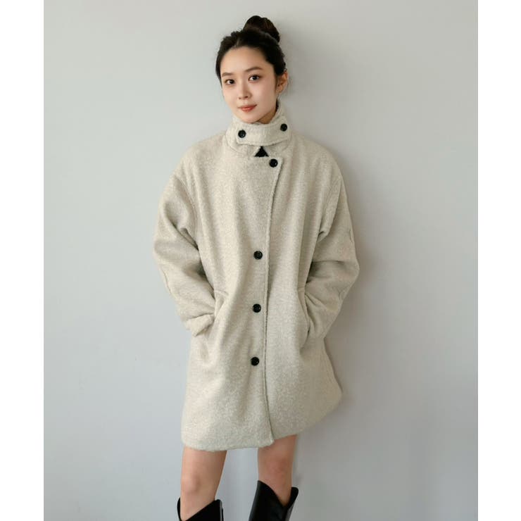 マルチウェイカーリーシャギーミディコート | Jewelobe | 詳細画像3 