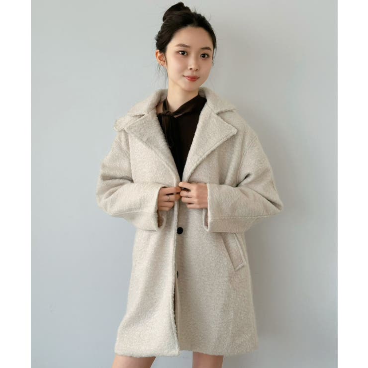 マルチウェイカーリーシャギーミディコート | Jewelobe | 詳細画像4 