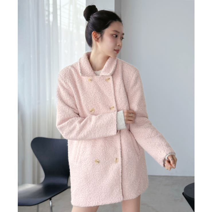 カーリーボアミディコート | Jewelobe | 詳細画像16 