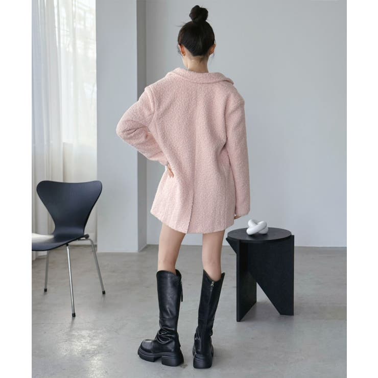 カーリーボアミディコート | Jewelobe | 詳細画像22 