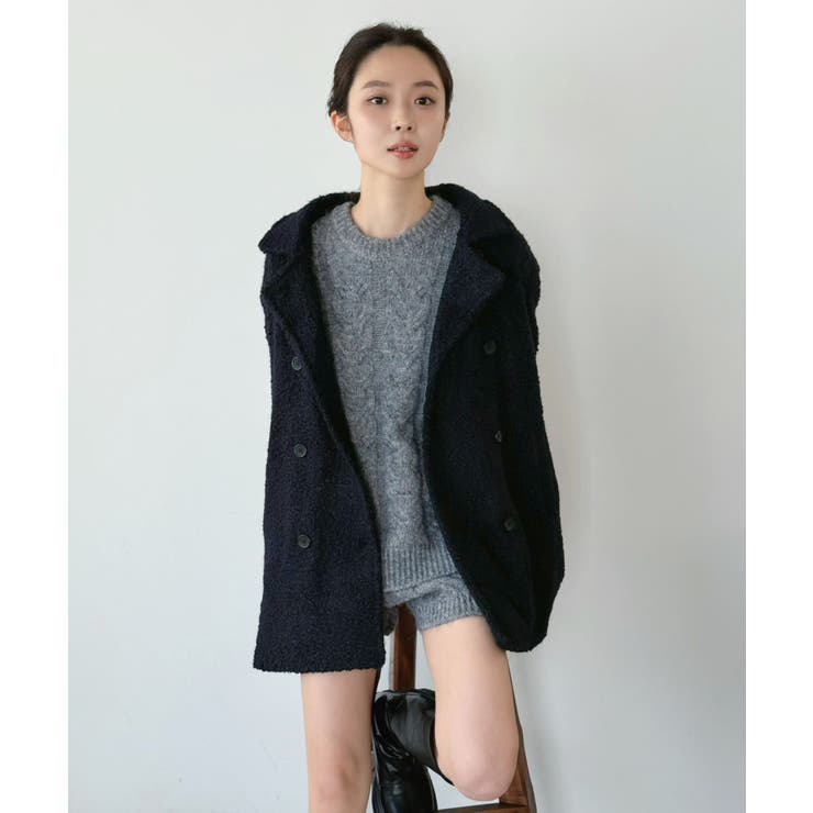 カーリーボアミディコート | Jewelobe | 詳細画像28 