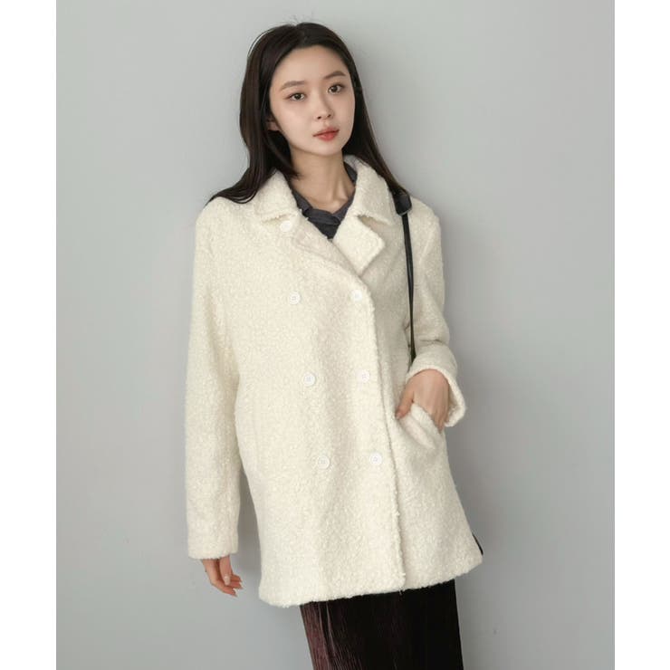 カーリーボアミディコート | Jewelobe | 詳細画像3 