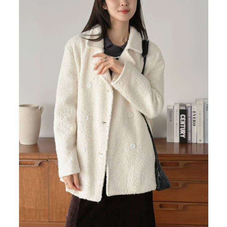 カーリーボアミディコート | Jewelobe | 詳細画像4 