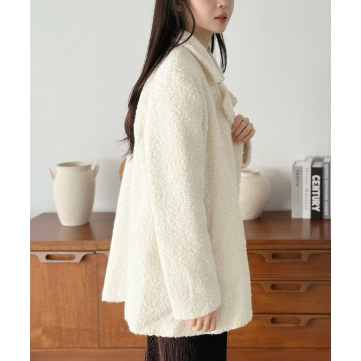 カーリーボアミディコート | Jewelobe | 詳細画像5 