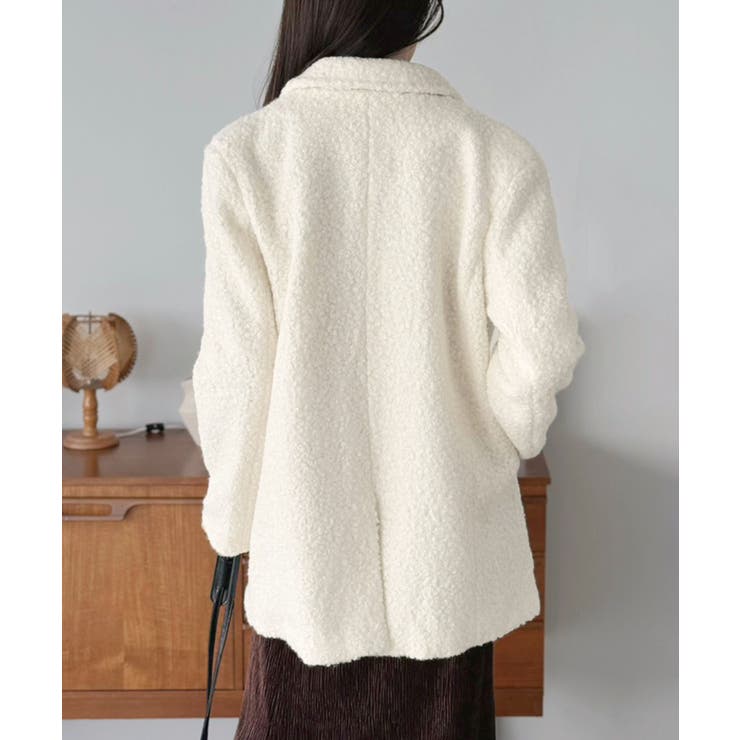 カーリーボアミディコート | Jewelobe | 詳細画像6 