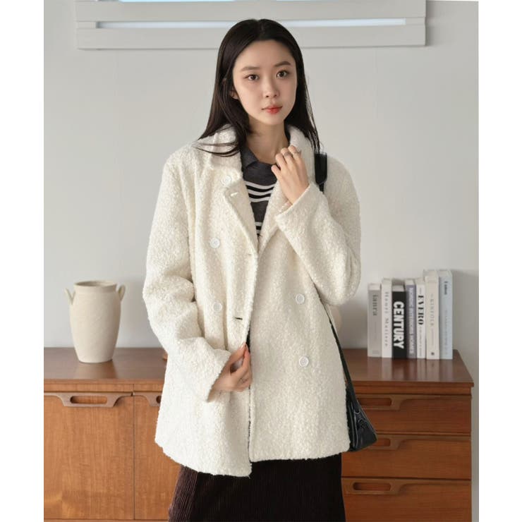 カーリーボアミディコート | Jewelobe | 詳細画像8 