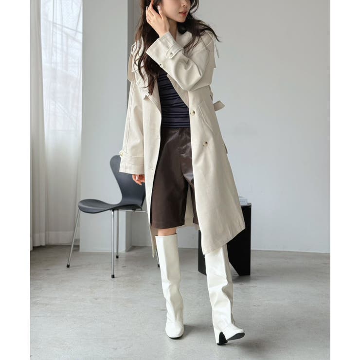 ダブルブレストルーズトレンチコート | Jewelobe | 詳細画像13 