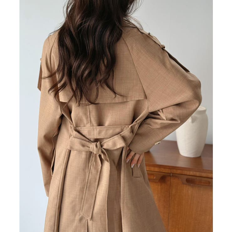 ダブルブレストルーズトレンチコート | Jewelobe | 詳細画像24 