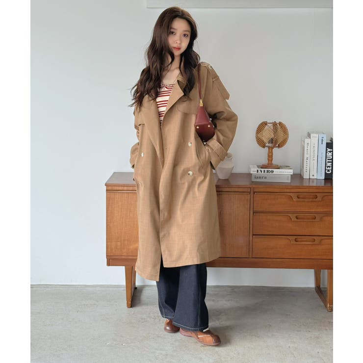 ダブルブレストルーズトレンチコート | Jewelobe | 詳細画像27 