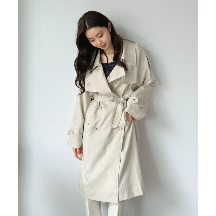 ダブルブレストルーズトレンチコート | Jewelobe | 詳細画像3 