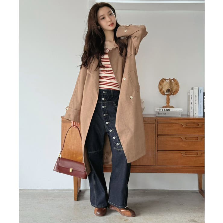 ダブルブレストルーズトレンチコート | Jewelobe | 詳細画像30 