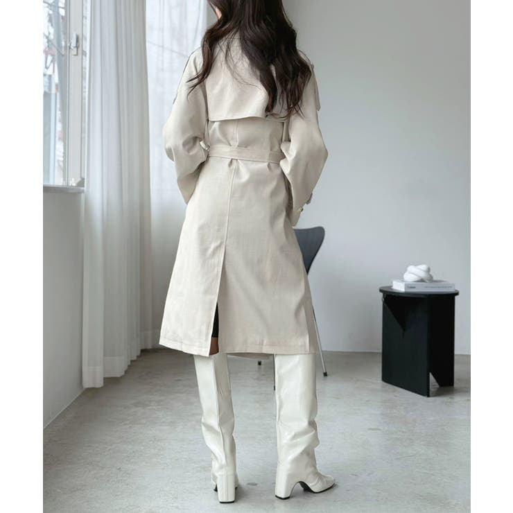 ダブルブレストルーズトレンチコート | Jewelobe | 詳細画像9 