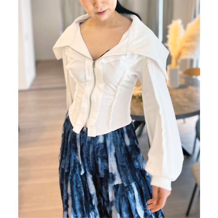 ワイドカラージップアップトレーナー | Jewelobe | 詳細画像1 