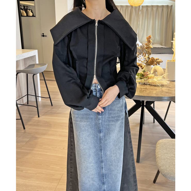 ワイドカラージップアップトレーナー | Jewelobe | 詳細画像16 