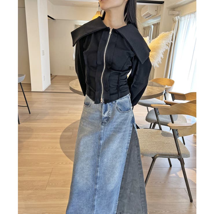 ワイドカラージップアップトレーナー | Jewelobe | 詳細画像18 