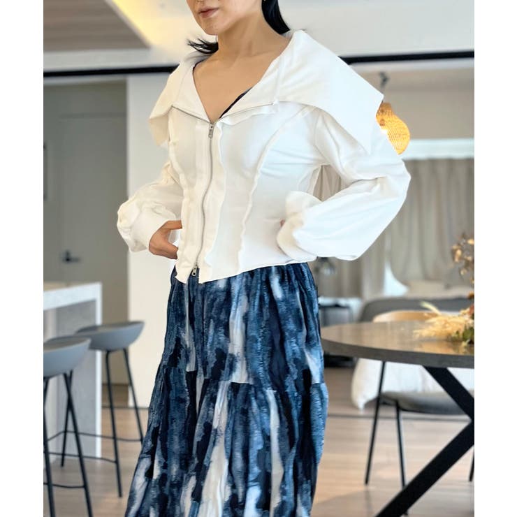 ワイドカラージップアップトレーナー | Jewelobe | 詳細画像2 