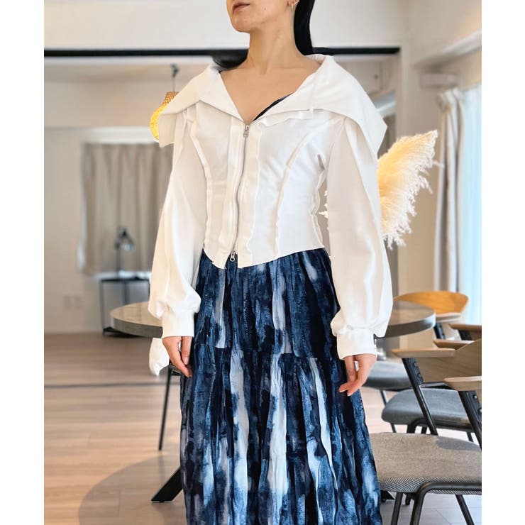 ワイドカラージップアップトレーナー | Jewelobe | 詳細画像3 