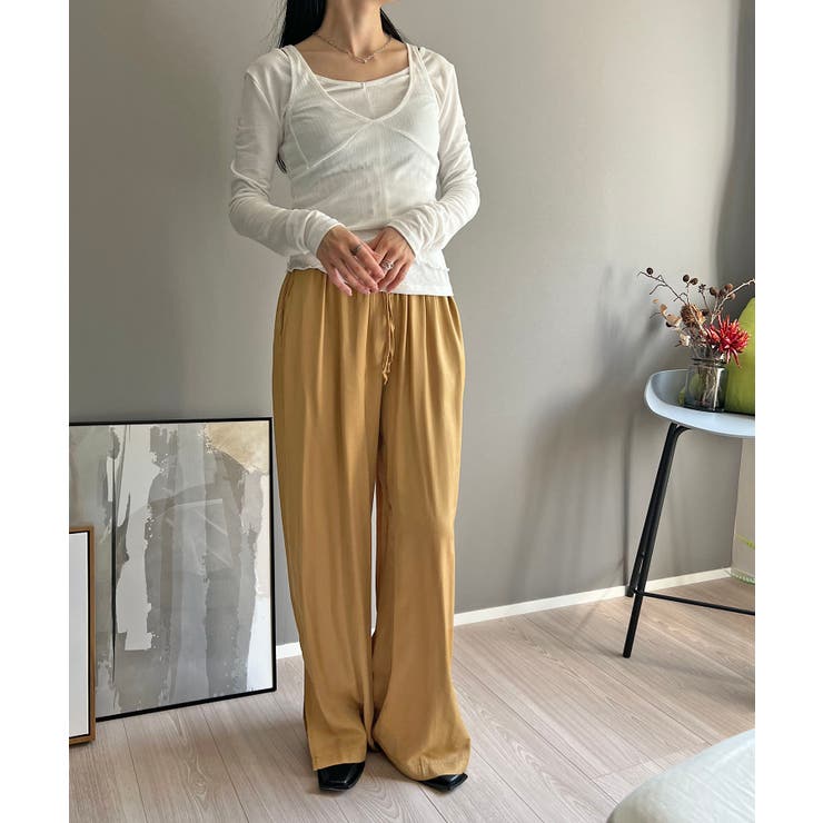 セミシアータンクトップ＆ロングスリーブトップスセットアップ | Jewelobe | 詳細画像6 