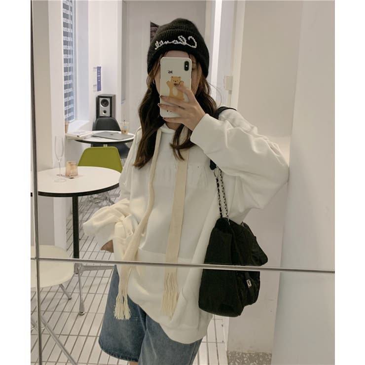 エンボスロゴオーバーサイズパーカー | Jewelobe | 詳細画像1 