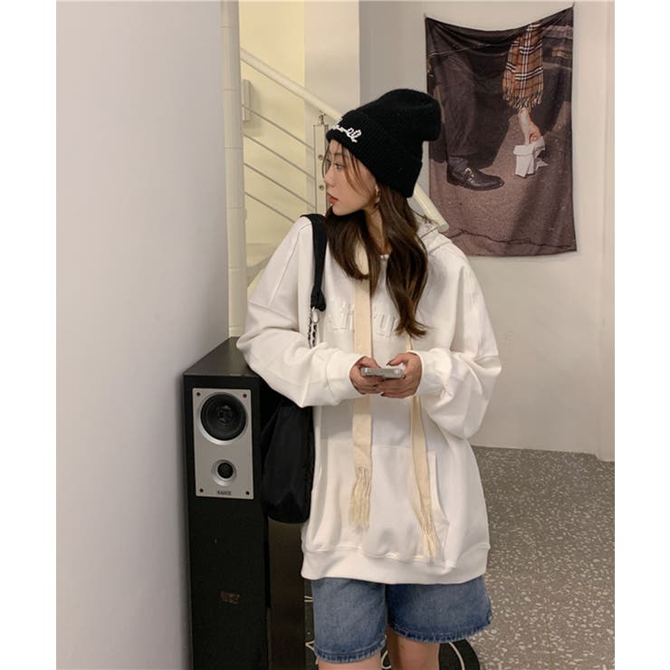 エンボスロゴオーバーサイズパーカー | Jewelobe | 詳細画像2 