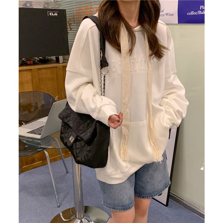 エンボスロゴオーバーサイズパーカー | Jewelobe | 詳細画像5 