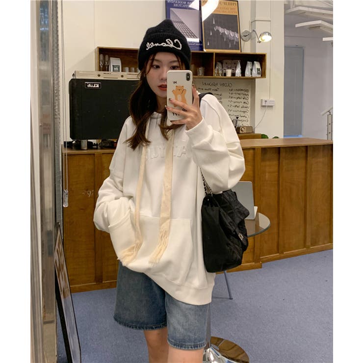 エンボスロゴオーバーサイズパーカー | Jewelobe | 詳細画像8 