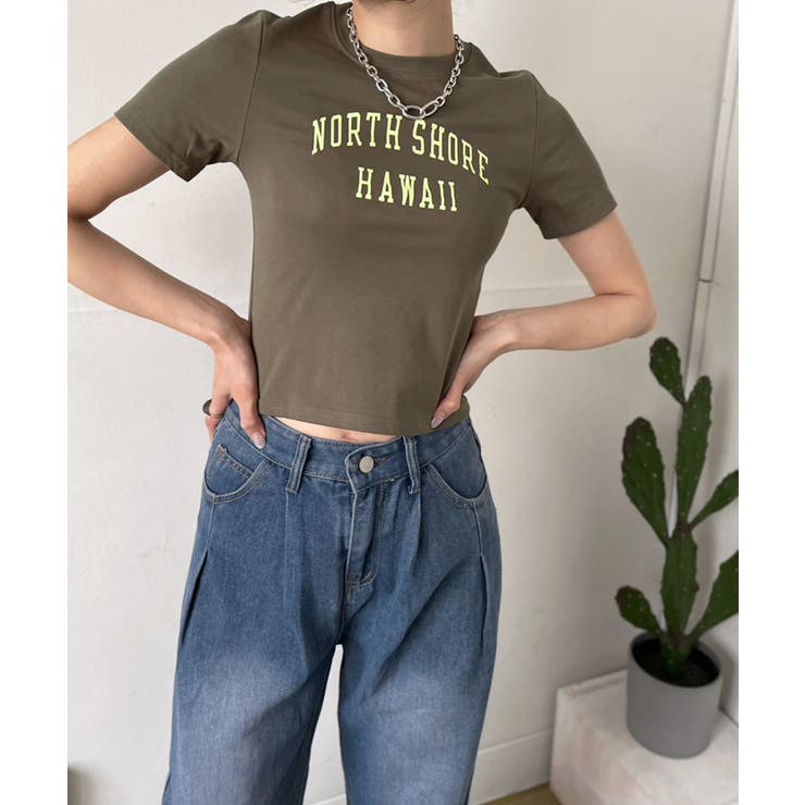 シンプルレタリングタイトチビTシャツ | Jewelobe | 詳細画像10 