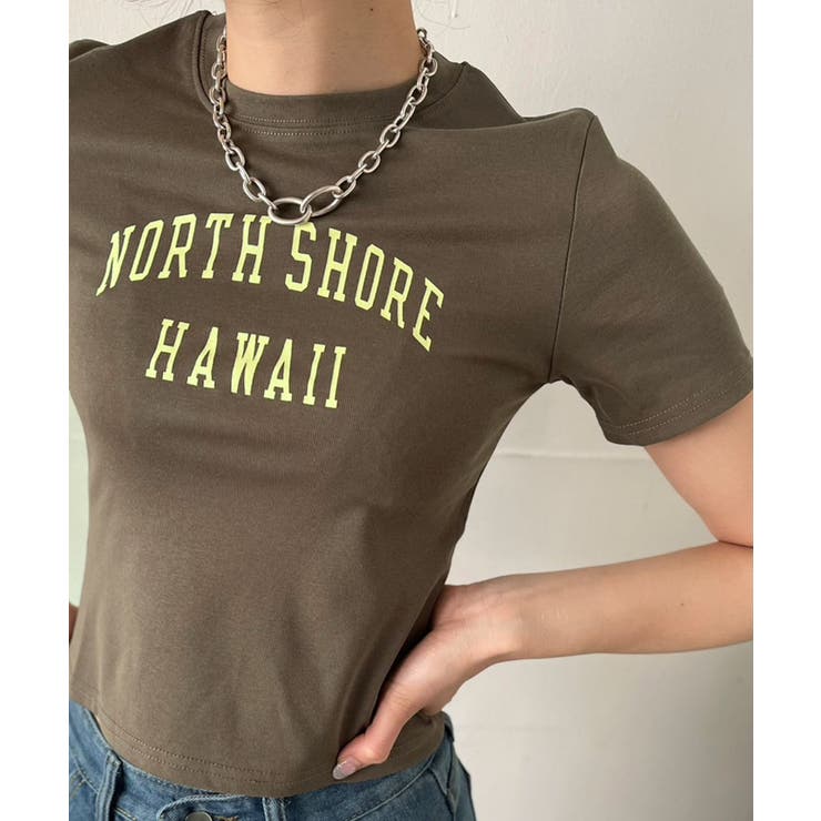 シンプルレタリングタイトチビTシャツ | Jewelobe | 詳細画像11 