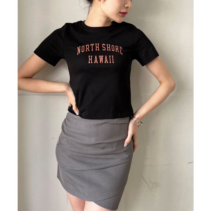 シンプルレタリングタイトチビTシャツ | Jewelobe | 詳細画像19 