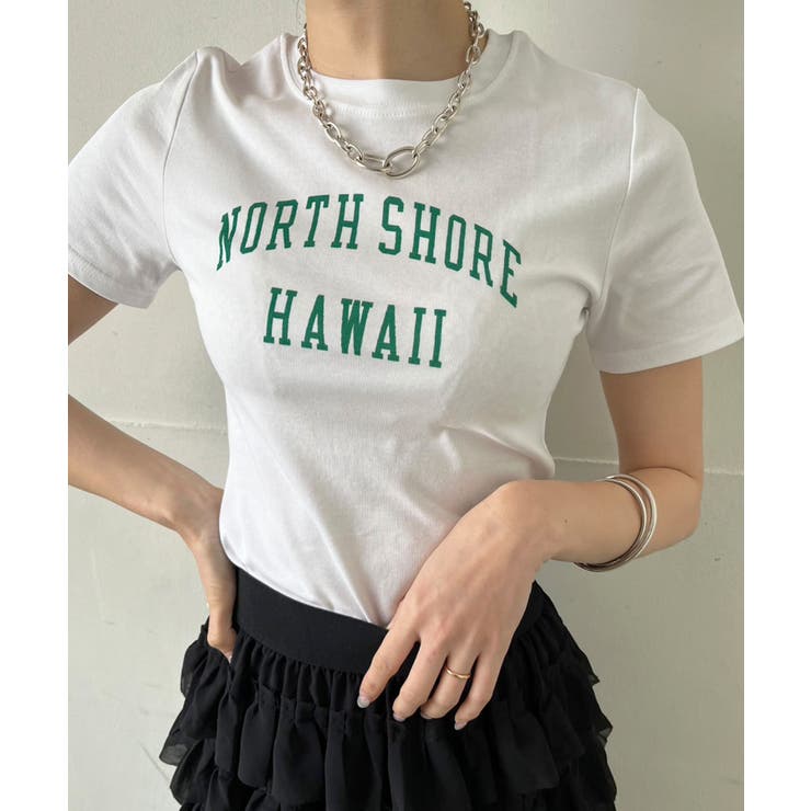 シンプルレタリングタイトチビTシャツ | Jewelobe | 詳細画像2 
