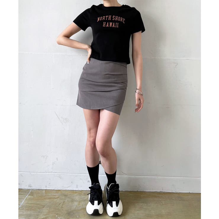 シンプルレタリングタイトチビTシャツ | Jewelobe | 詳細画像21 