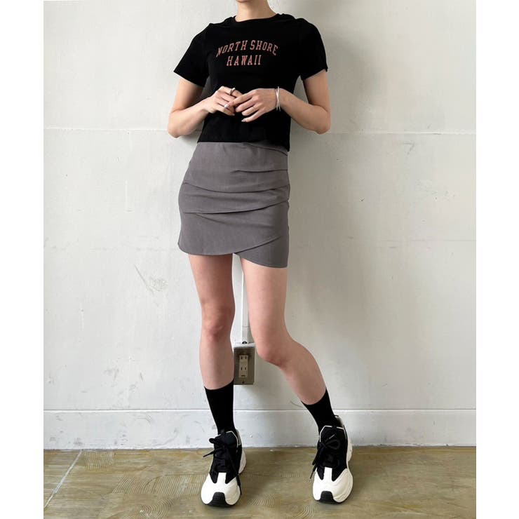 シンプルレタリングタイトチビTシャツ | Jewelobe | 詳細画像22 
