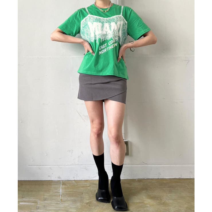 レースビスチェドッキングロゴTシャツ | Jewelobe | 詳細画像15 