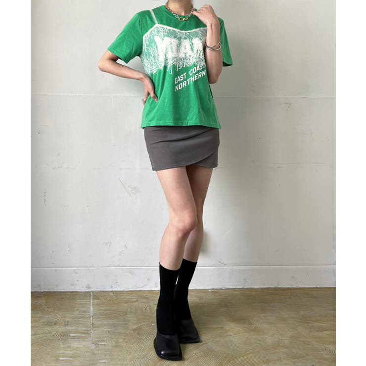 レースビスチェドッキングロゴTシャツ | Jewelobe | 詳細画像17 