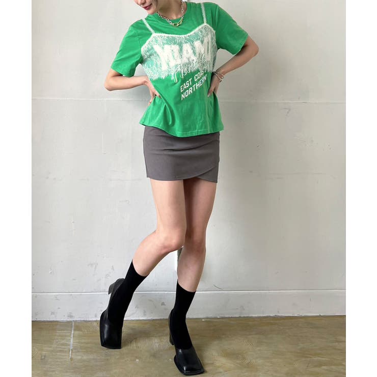 レースビスチェドッキングロゴTシャツ | Jewelobe | 詳細画像18 
