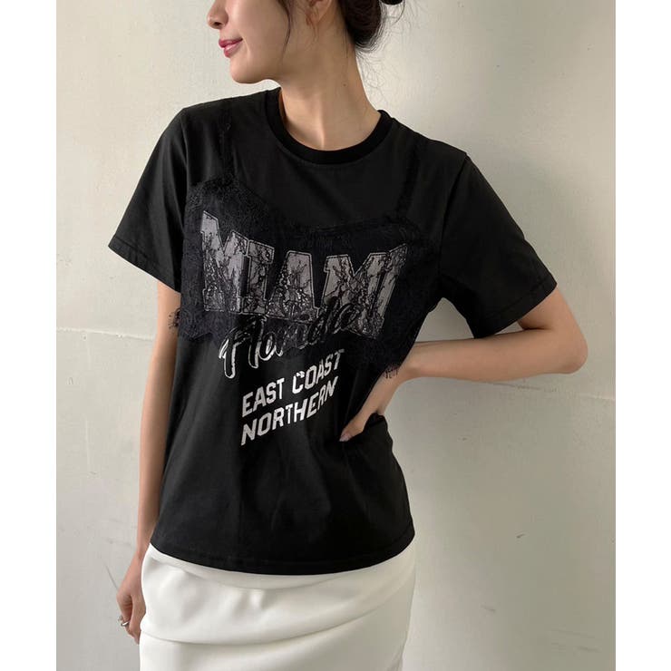 レースビスチェドッキングロゴTシャツ | Jewelobe | 詳細画像21 