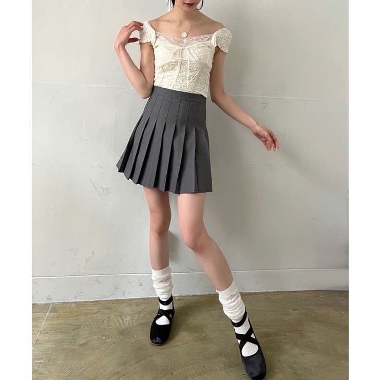 コルセットライクキャップスリーブカットトップス | Jewelobe | 詳細画像10 