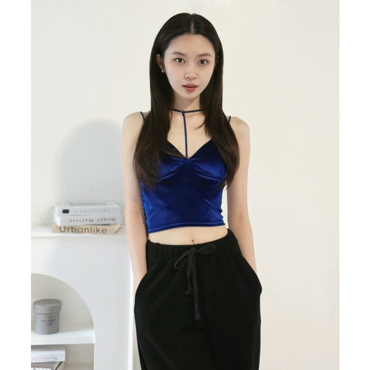 Tストラップカットベロアブラキャミソール | Jewelobe | 詳細画像35 