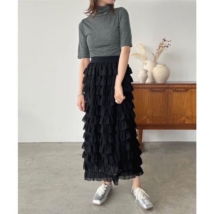 タートルネックハーフスリーブトップス | Jewelobe | 詳細画像21 