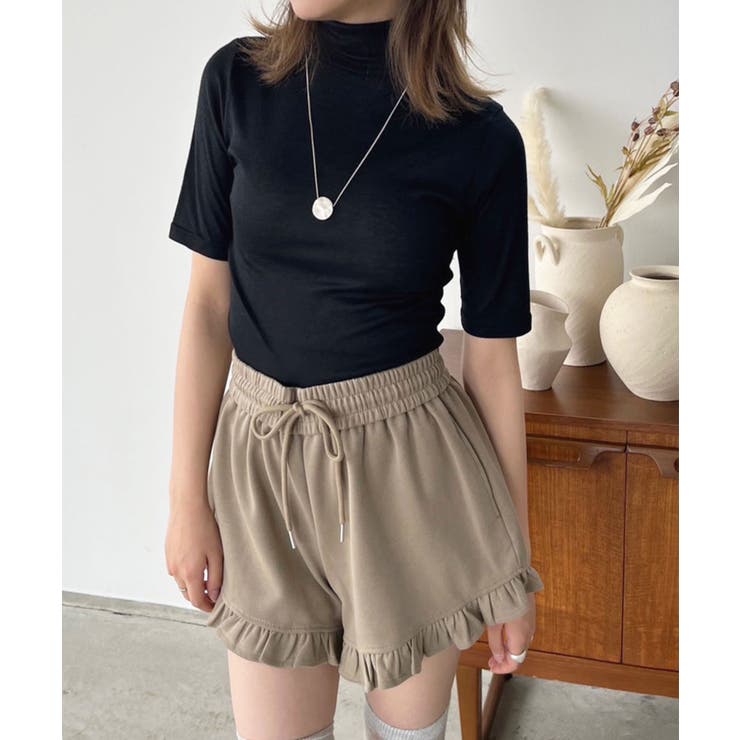 タートルネックハーフスリーブトップス | Jewelobe | 詳細画像22 