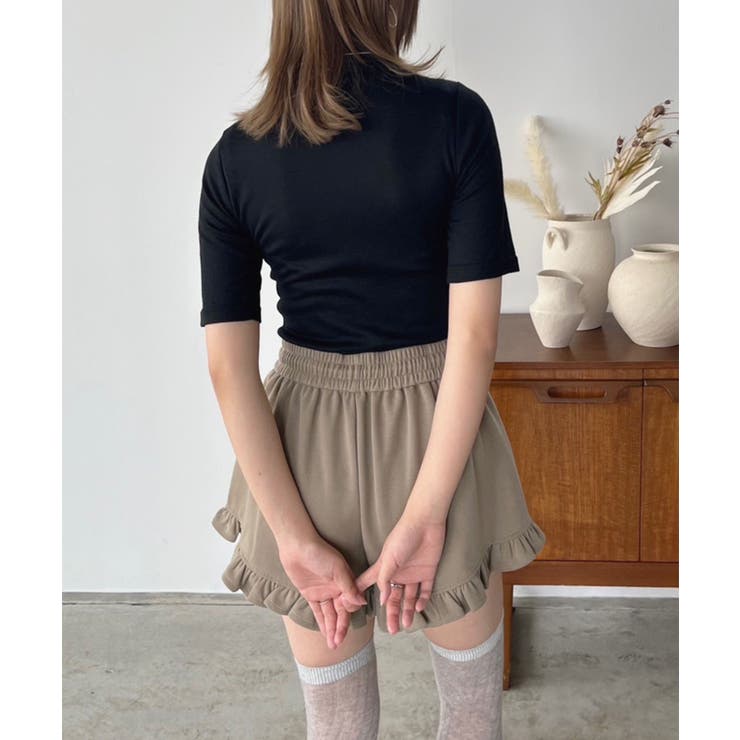 タートルネックハーフスリーブトップス | Jewelobe | 詳細画像23 