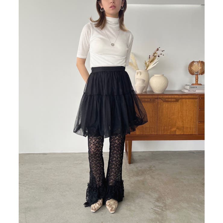 タートルネックハーフスリーブトップス | Jewelobe | 詳細画像4 