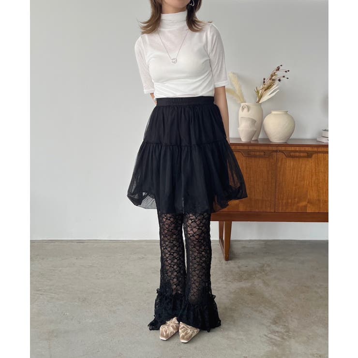 タートルネックハーフスリーブトップス | Jewelobe | 詳細画像5 