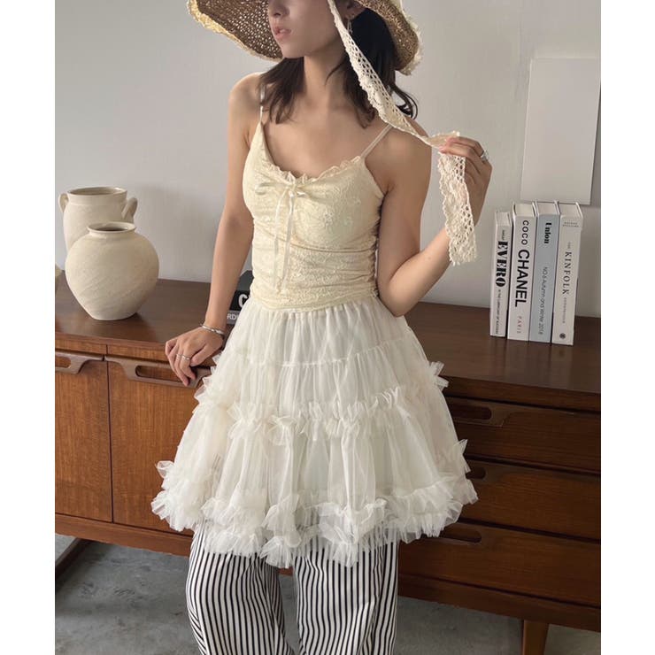 オーバーレースブラキャミソール | Jewelobe | 詳細画像10 