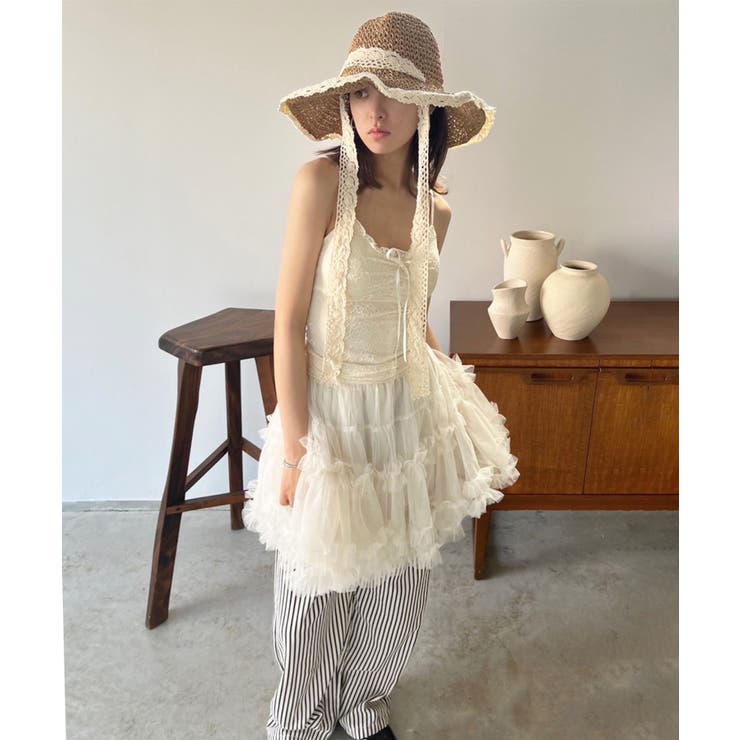 オーバーレースブラキャミソール | Jewelobe | 詳細画像12 