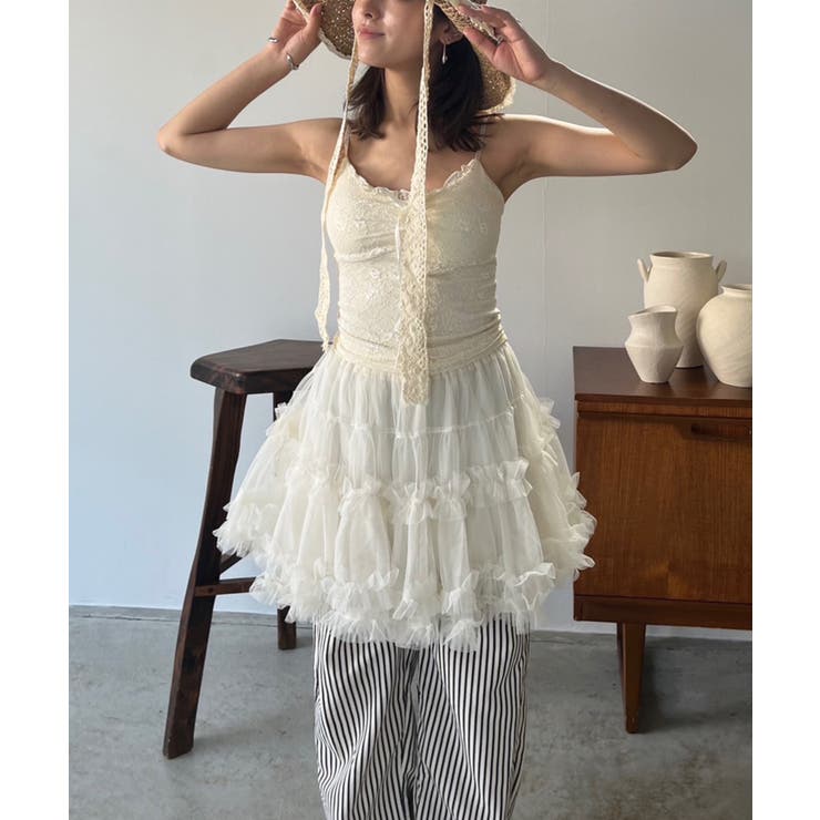 オーバーレースブラキャミソール | Jewelobe | 詳細画像13 